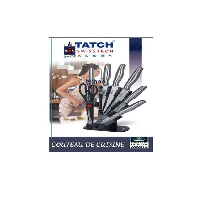 Set de couteaux en inox 7 pièces