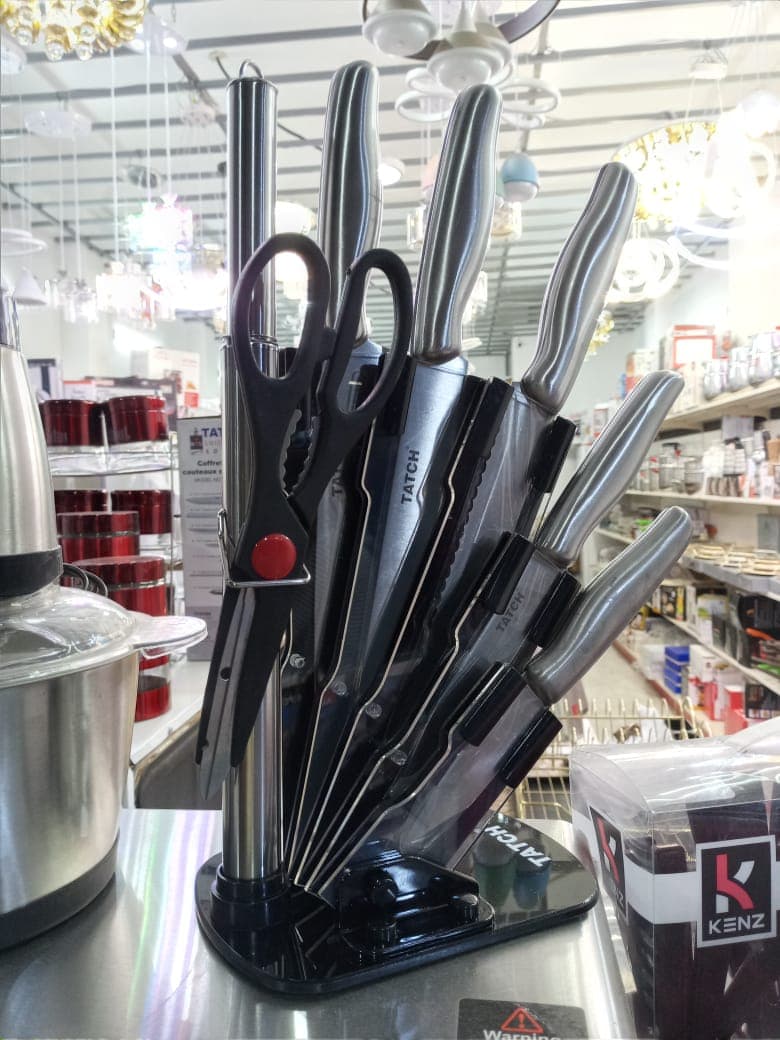 Set de couteaux en inox 7 pièces