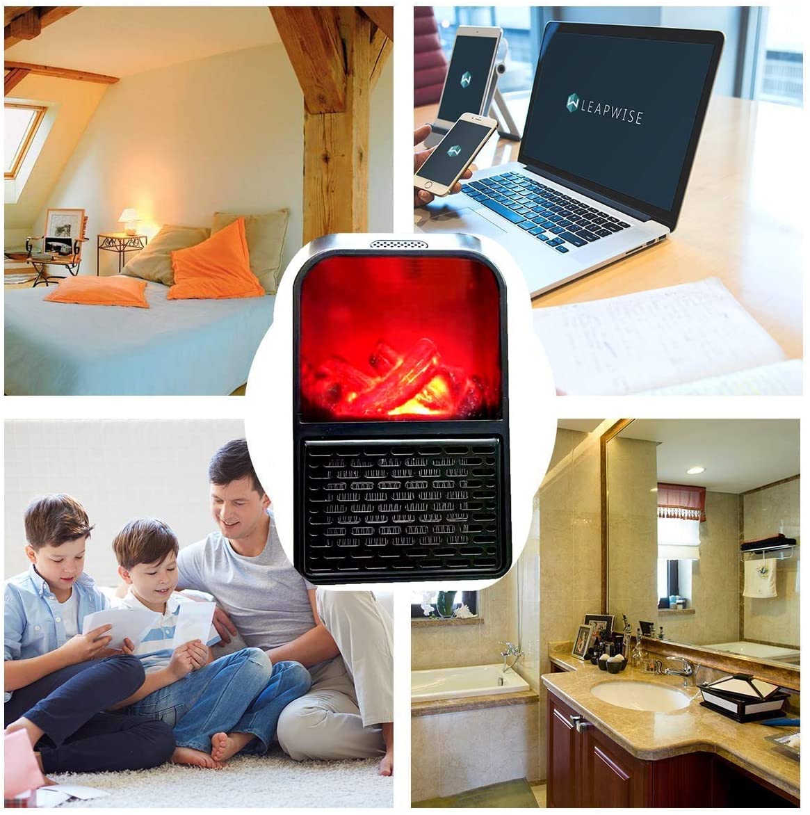 Mini Chauffage Portable Avec Télécommande