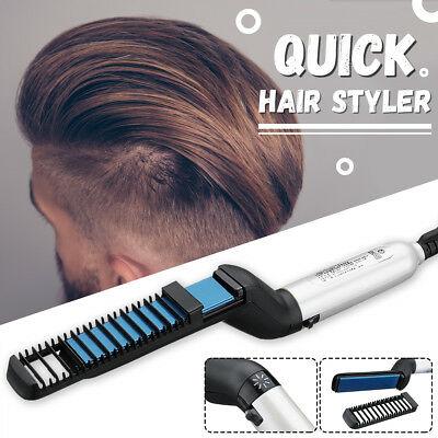 Brosse Lissante Et Chauffante Pour Homme - Anti-brûlure, Anti-frisottis et anti-humidité